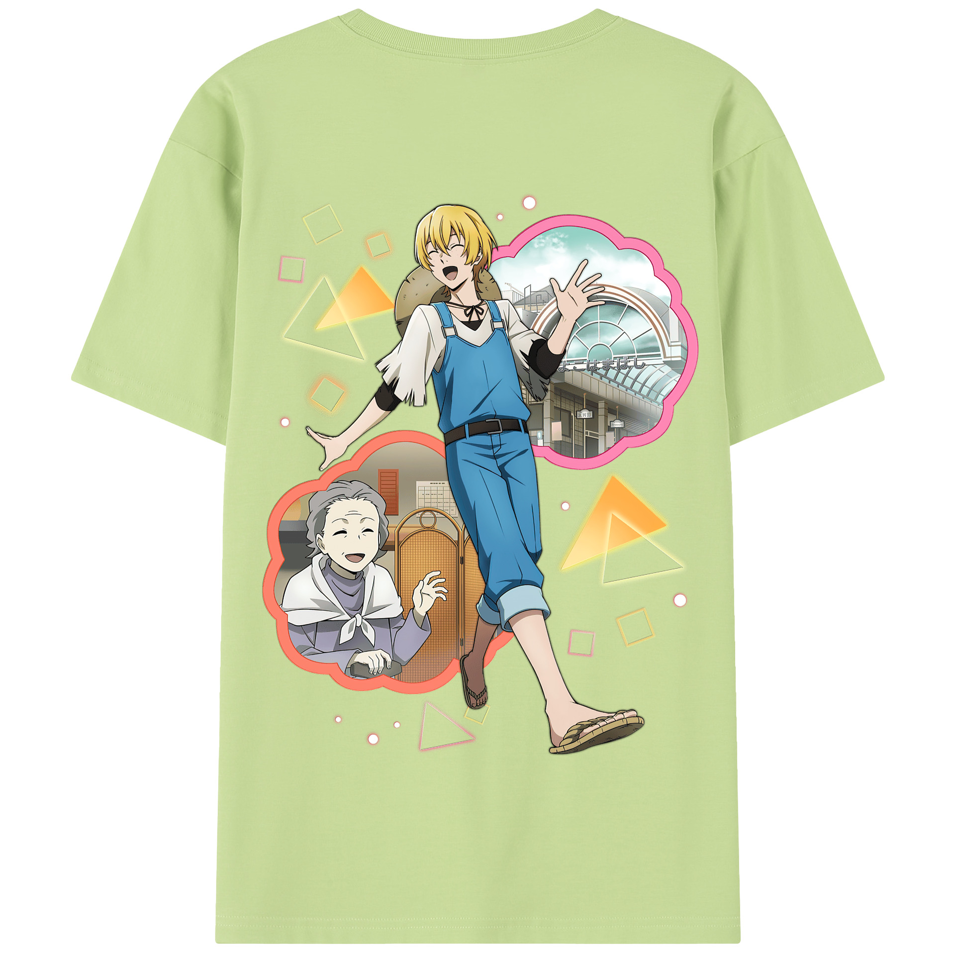 （画像用） 文豪ストレイドッグス Bungo Stray Dogs 綿100％半袖Tシャツ（背面プリント）